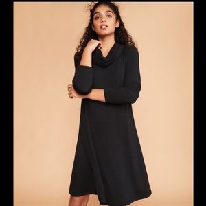 Lou and Grey by LOFT signature soft swing cowlneck dress - large